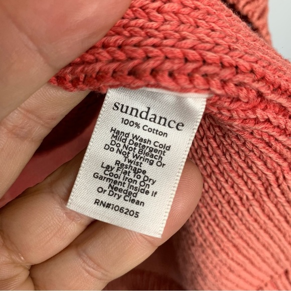 Sundance short sleeves‎ chunky V neck sweater size small - Picture 3 of 5